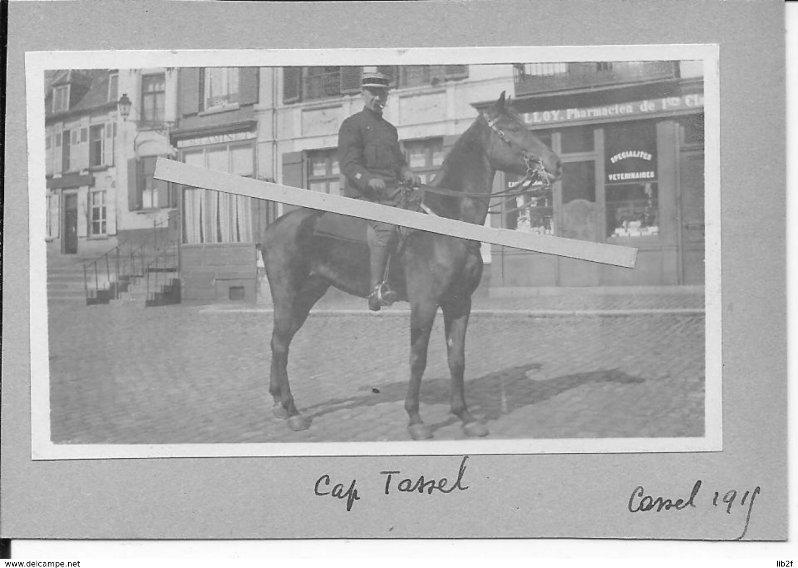 1915 Flandres Flandern Cassel Le Capitaine Tassel De L'état Major Du GAN Groupe D'armées Du Nord 1 Photo Ww1 1914-1918 - Guerre, Militaire
