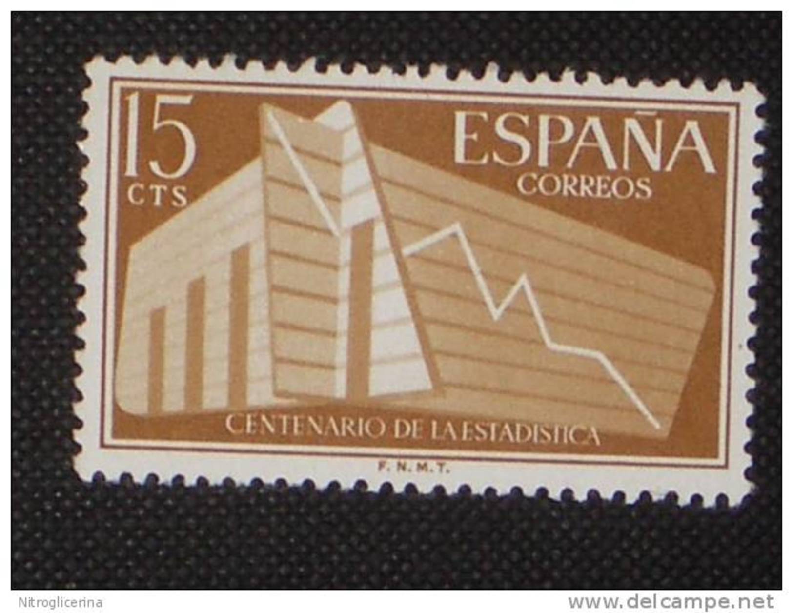 USADO - EDIFIL 1196 SPAIN 1956 - Y&T 887 - SC 853             /f - Usados