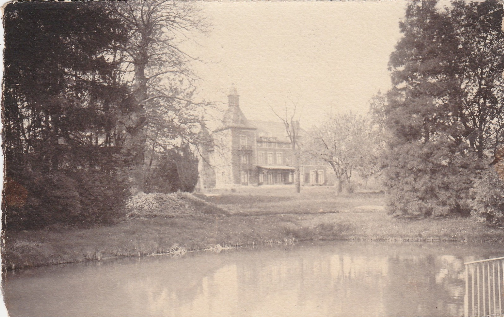 PARFONDVAUX ,Saive ,photocarte Chateau ,cachet Wandre,(Blegny-Trembleur,Barchon,Bolland,Oupeye,Soumagne)VOIR VERSO - Blegny