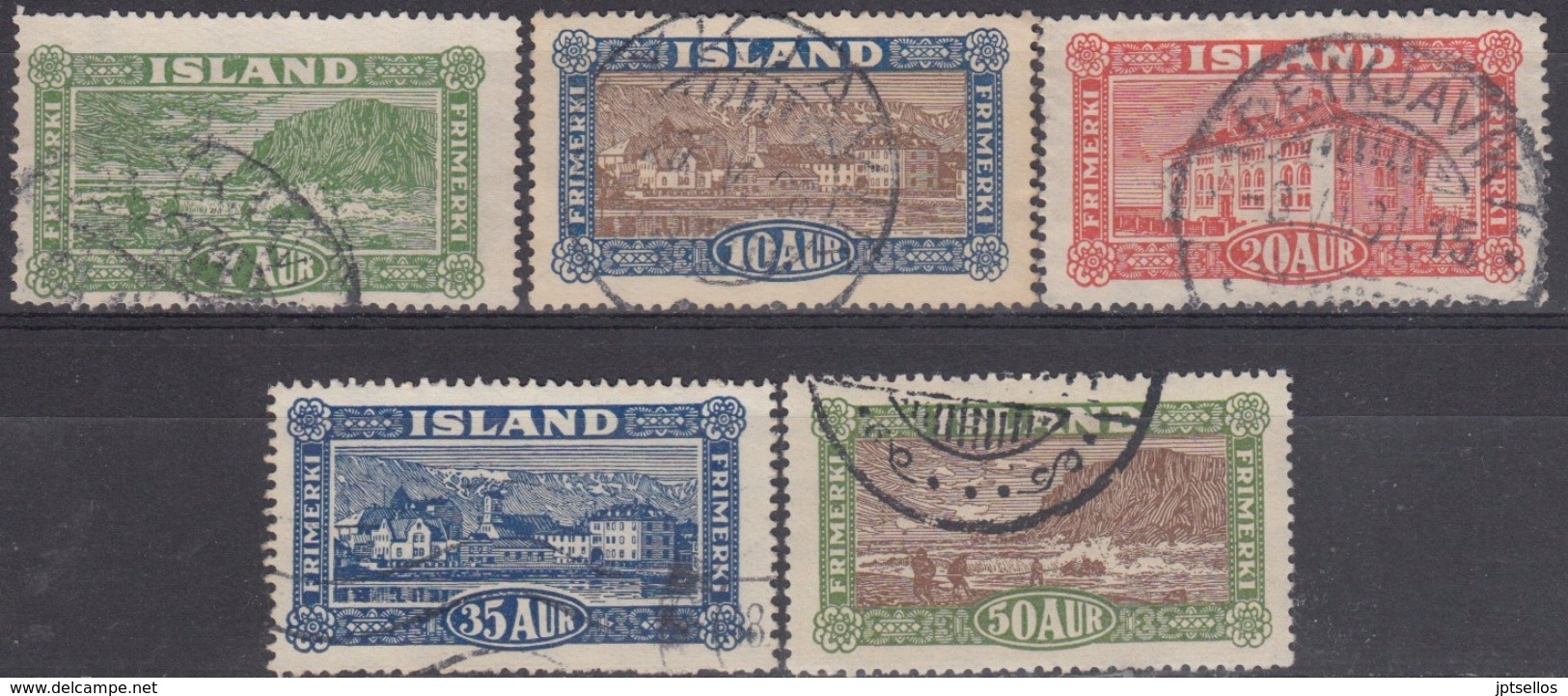 ISLANDIA 1925 Nº 115/19 USADO - Oblitérés
