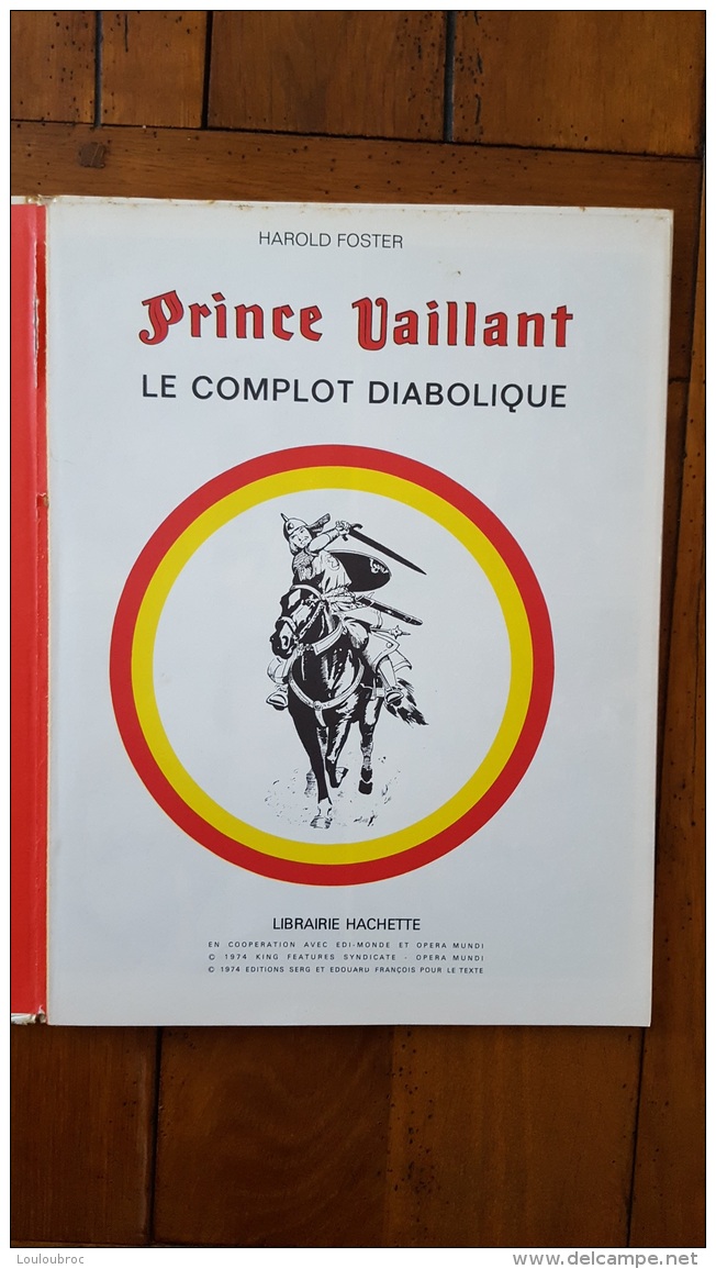 PRINCE VAILLANT LE COMPLOT DIABOLIQUE  HAROLD FOSTER 1974 - Prince Valiant