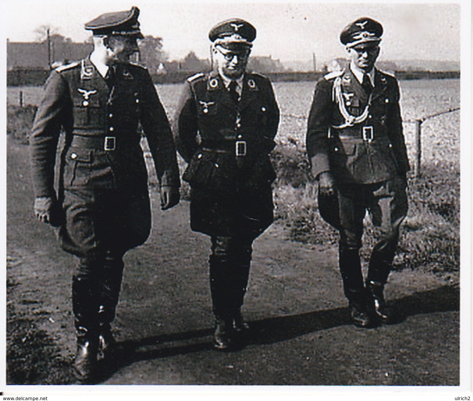 Foto Deutsche Offiziere - 2. WK - 9*8cm - Repro (29171) - Sonstige & Ohne Zuordnung