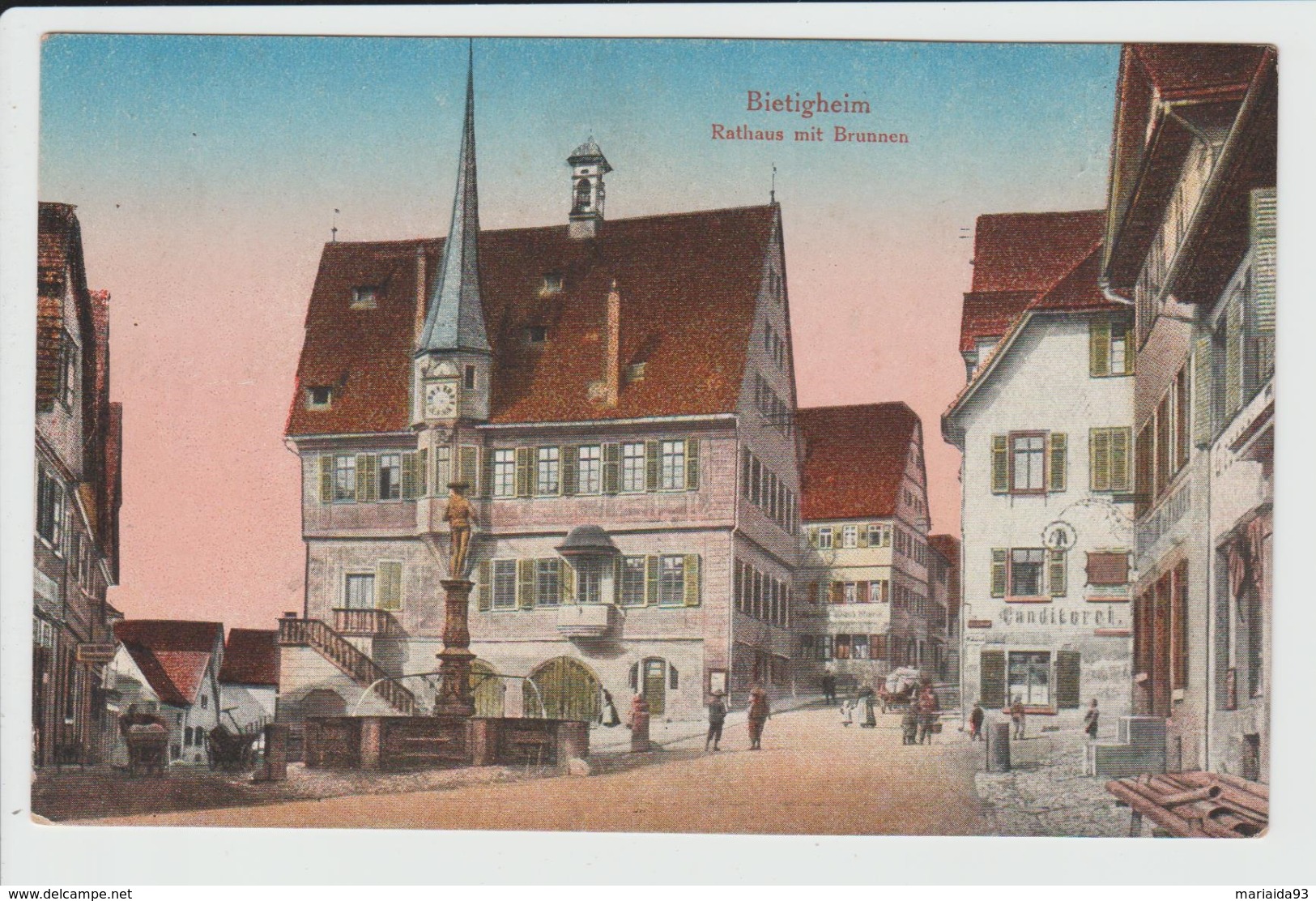 BIETIGHEIM - ALLEMAGNE - RATHAUS MIT BRUNNEN - Bietigheim-Bissingen