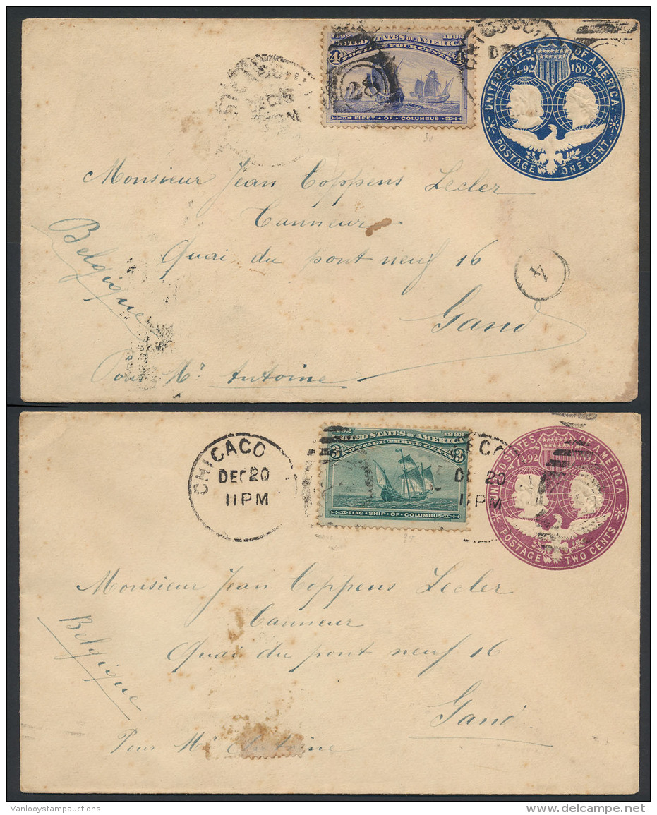 1893/1894, 4 Postwaardestukken Type U 76 - Andere & Zonder Classificatie