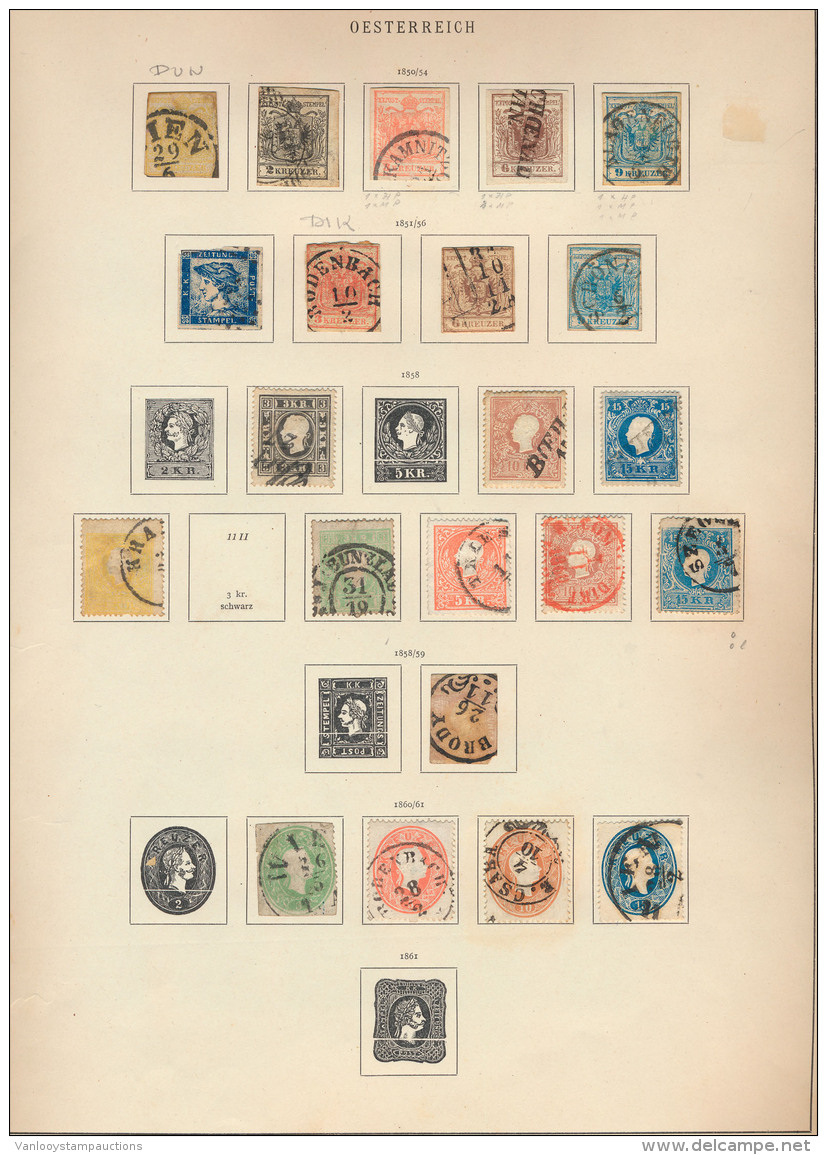 1850/1936, Verzameling Op Bladen, W.o. M - Verzamelingen