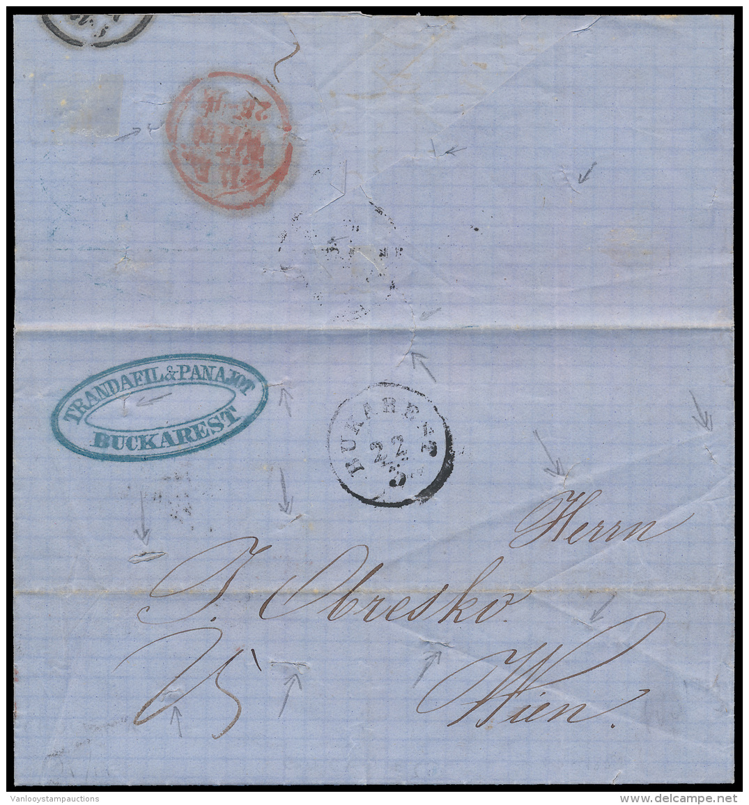 Oostenrijks Levant, 1859 Ontsmette Brief - Andere & Zonder Classificatie