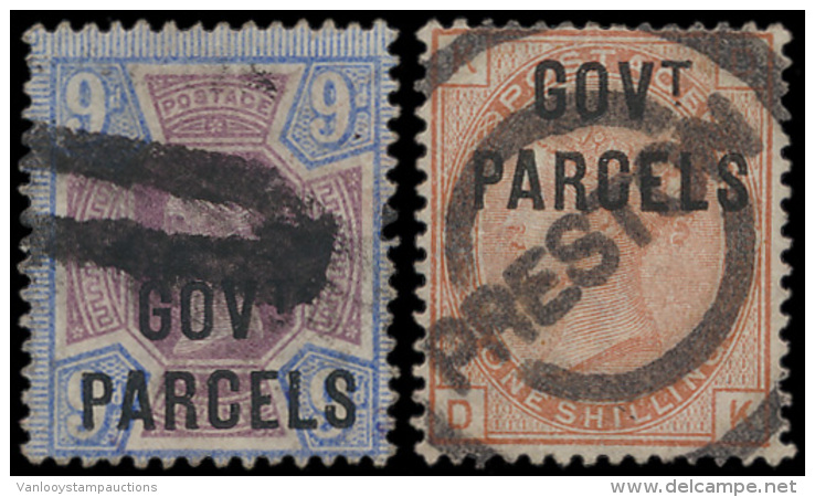 N&deg; O 64c En 67 '1883/88 One Shilling Ora - Andere & Zonder Classificatie