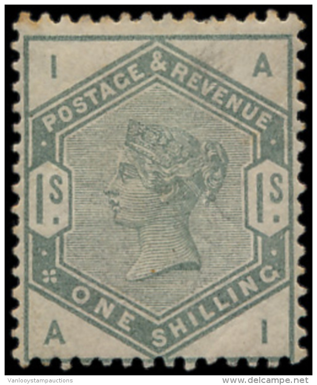 N&deg; 196 '1884, 1 Sh Dull Green' Met Origi - Andere & Zonder Classificatie