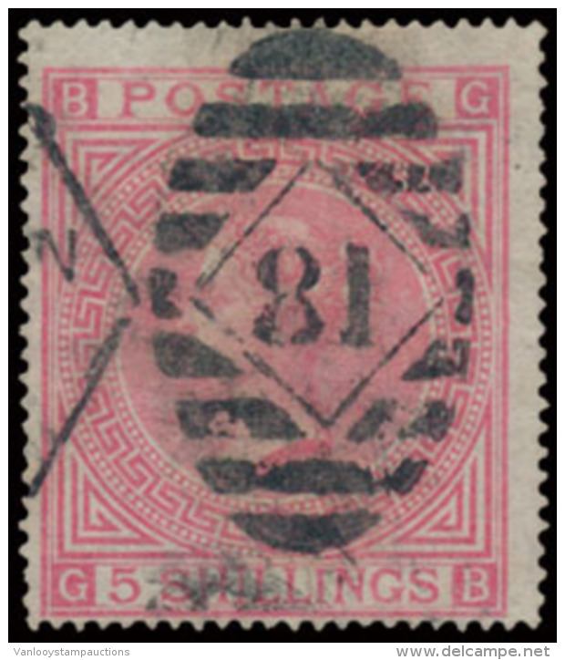 N&deg; 127 "1867, 5 Sh Pale Rose" Aantrekkel - Autres & Non Classés