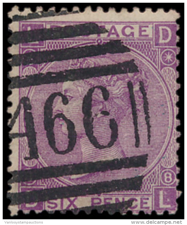 N&deg; 108 '1869, 6d Violet, Plate 8', Zm (S - Andere & Zonder Classificatie