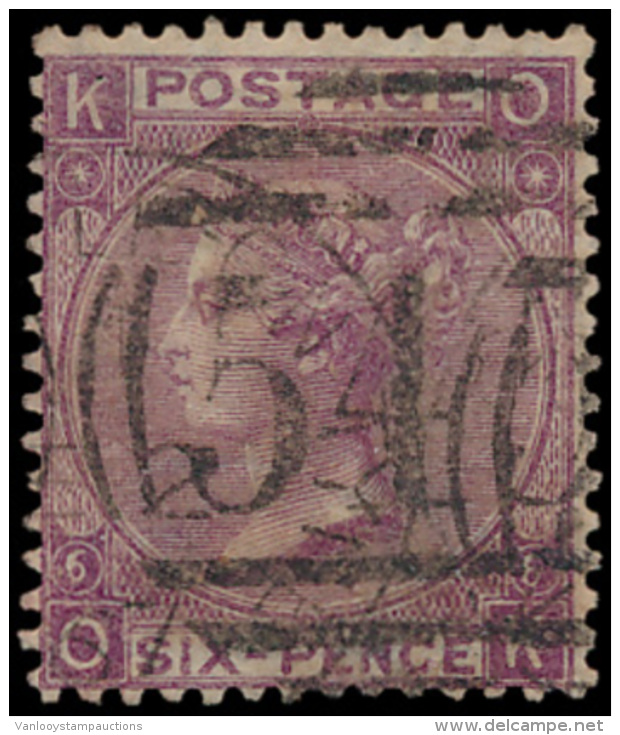 N&deg; 96 '1865, 6d Deep Lilac, Plate 6' Zel - Andere & Zonder Classificatie