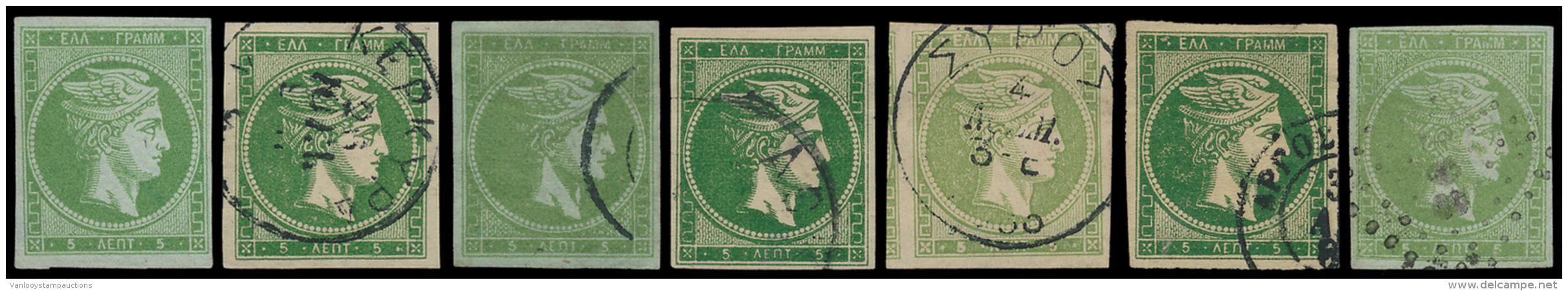 1861/1882 '5 L Groen' Verzameling Vd Dru - 070: Fine
