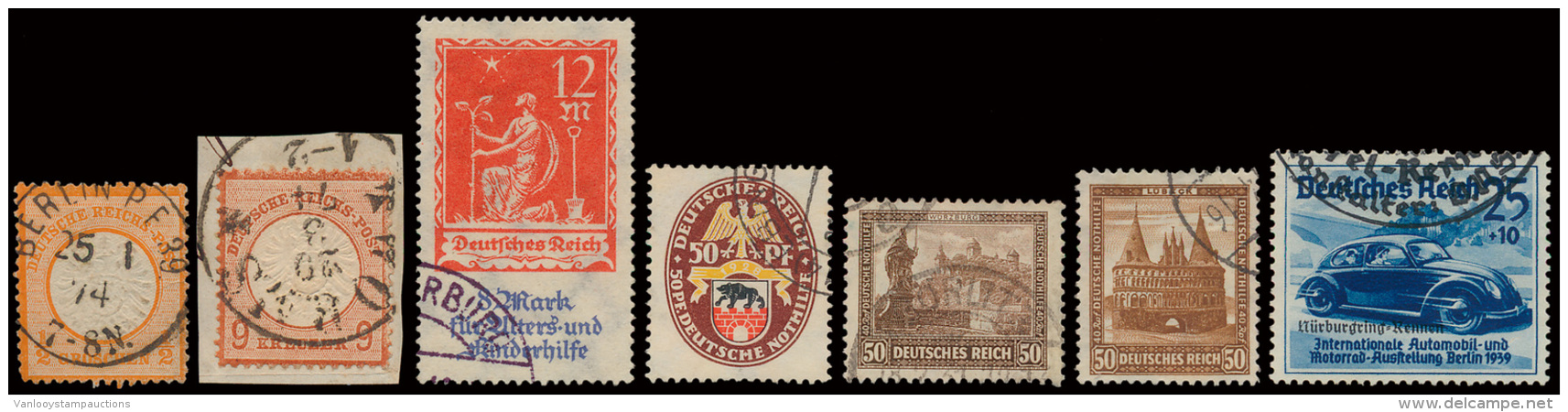 1872/1950, Verzameling In Davoalbum, Deu - Andere & Zonder Classificatie