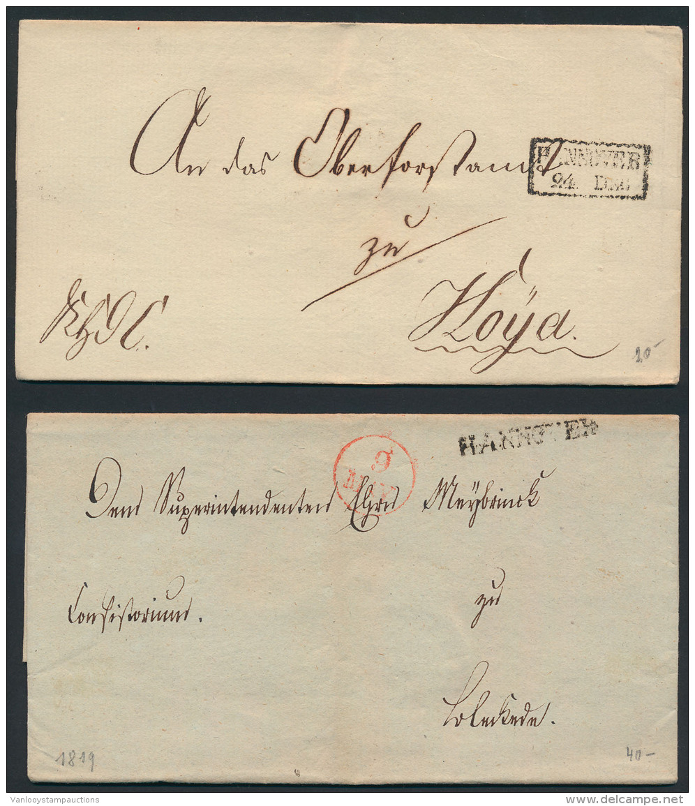 1819/1826, Lot Van 6 Voorlopers HANNOVER - Andere & Zonder Classificatie