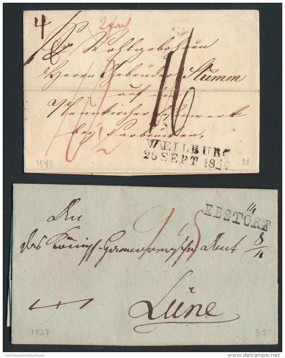 1810/1840, 15 Voorlopers Met Naamstempel - Andere & Zonder Classificatie