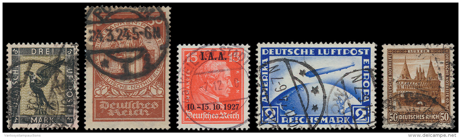 1923/1932, Verzameling Op Albumbladen, W - Andere & Zonder Classificatie