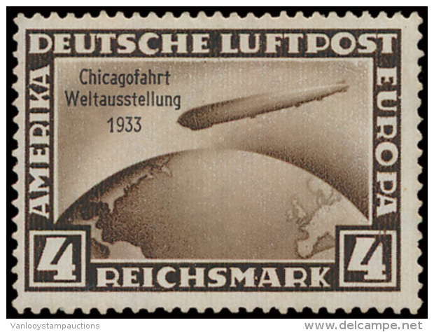 N&deg; 496/98 'Zeppelin Chicagofahrt 1933', - Andere & Zonder Classificatie