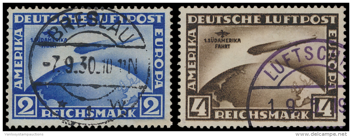 N&deg; 438/39 '1930 Zeppelin S&uuml;damerikafahrt - Autres & Non Classés