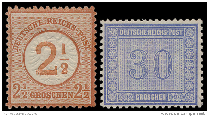 N&deg; 13 En 29 '1872, 30 Gr Ultramarijn En - Andere & Zonder Classificatie