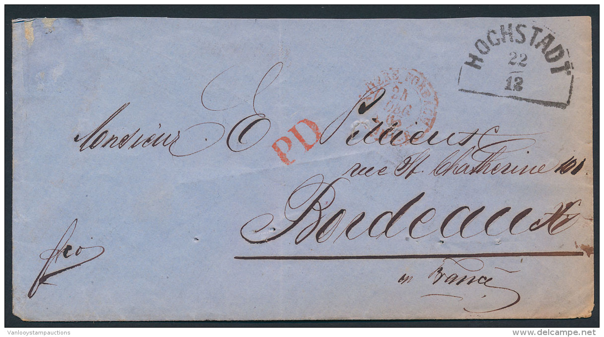 1868, Ge&iuml;llustreerde Envelop Van 'Manden - Andere & Zonder Classificatie