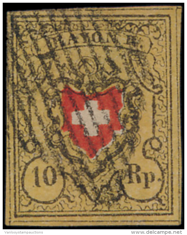 N&deg; 15 '1850 Rayon II' Mooi Gerand Zegel, - Gebruikt