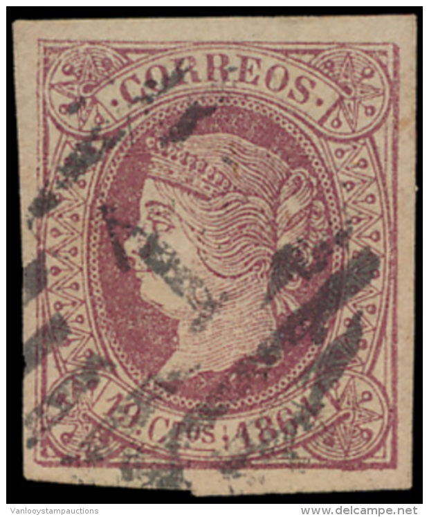 N&deg; 62 'Uitgifte 1864, 19c Violet Op Dik - Gebruikt