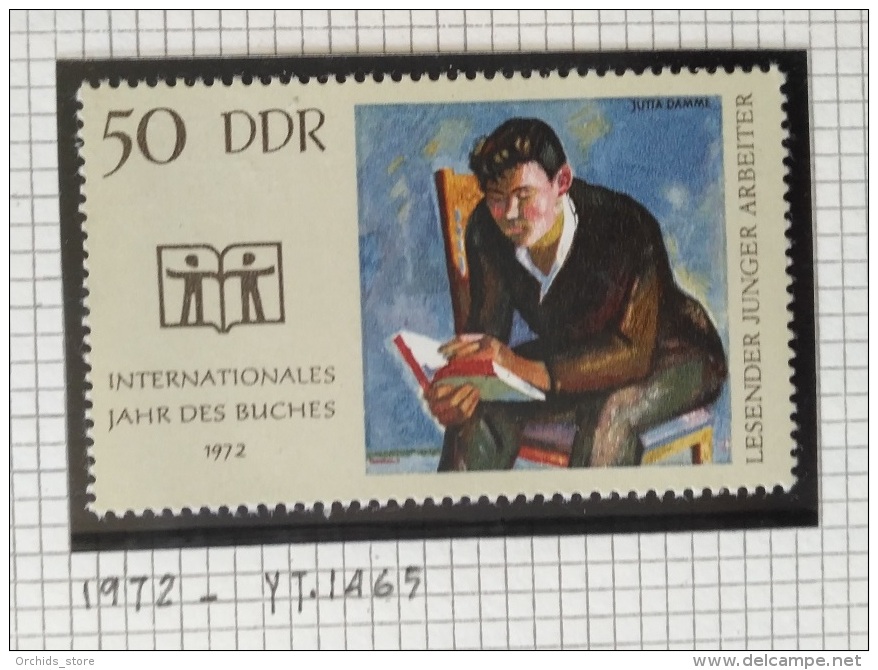 PAINTINGS COLLECTION DG - East Germany DDR 1972 Yv. 1465 MNH Stamp -  International Book Year - Unused Stamps