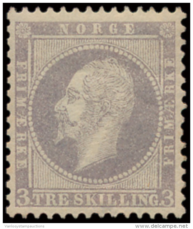 N&deg; 3 'Oscar I, 3 S Grijs' Frisse Origine - Used Stamps