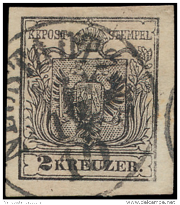 N&deg; 2 '1850, 2 Kr Zwart' In Alle Opzichte - Gebruikt