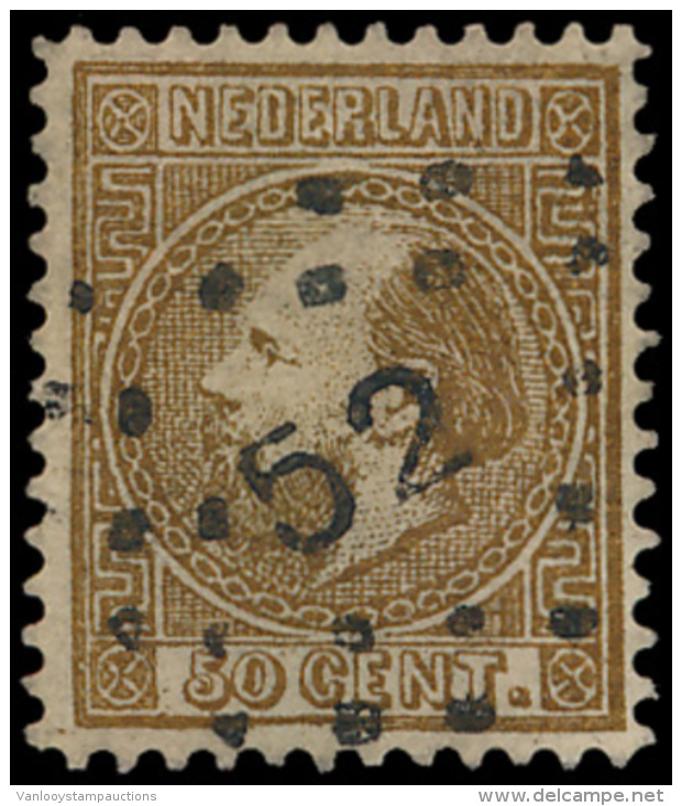 N&deg; 12 '50 Cent Goudkleur' Zeer Fris Ex., - Andere & Zonder Classificatie