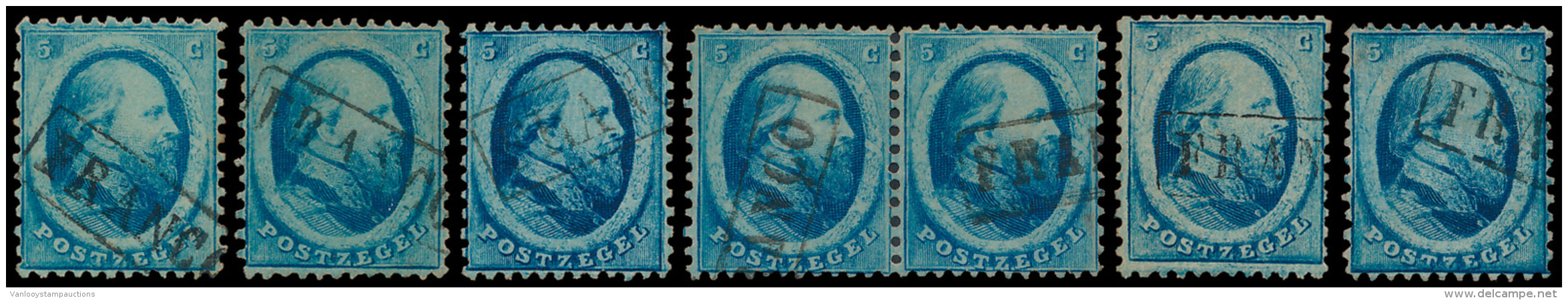 N&deg; 4 '5 Cent Blauw' (30x) Slectie Van Ui - Andere & Zonder Classificatie