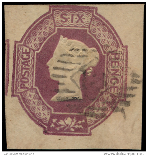 N&deg; 59 '1854, 6d Dull Lilac Embossed' LUX - Gebruikt