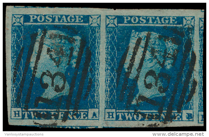 N&deg; 14 '1841 2d Blue' (In Onwaarschijnlij - Gebruikt
