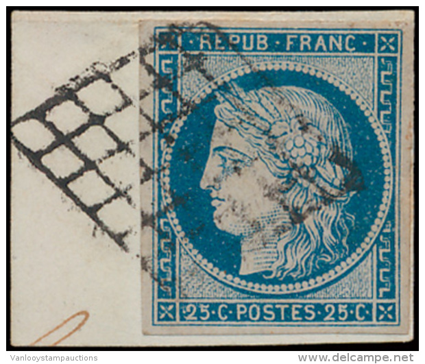 N&deg; 4 '25c Bleu' (6x) Goed Gerande Ex. W. - 1849-1850 Cérès