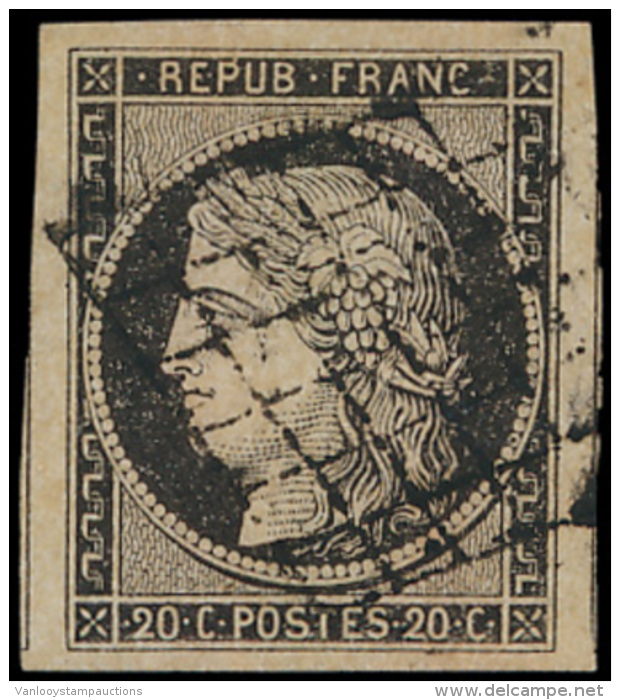 N&deg; 3 '20c Noir Sur Jaune' Breed Gerand P - 1849-1850 Cérès