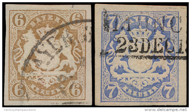 N&deg; 20/21 '1868 Wapen 6 En 7 K' Beide Bre - Andere & Zonder Classificatie