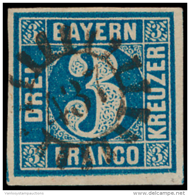 N&deg; 2-I B '1849, 3 Kr Donkerblauw' Mooi V - Andere & Zonder Classificatie