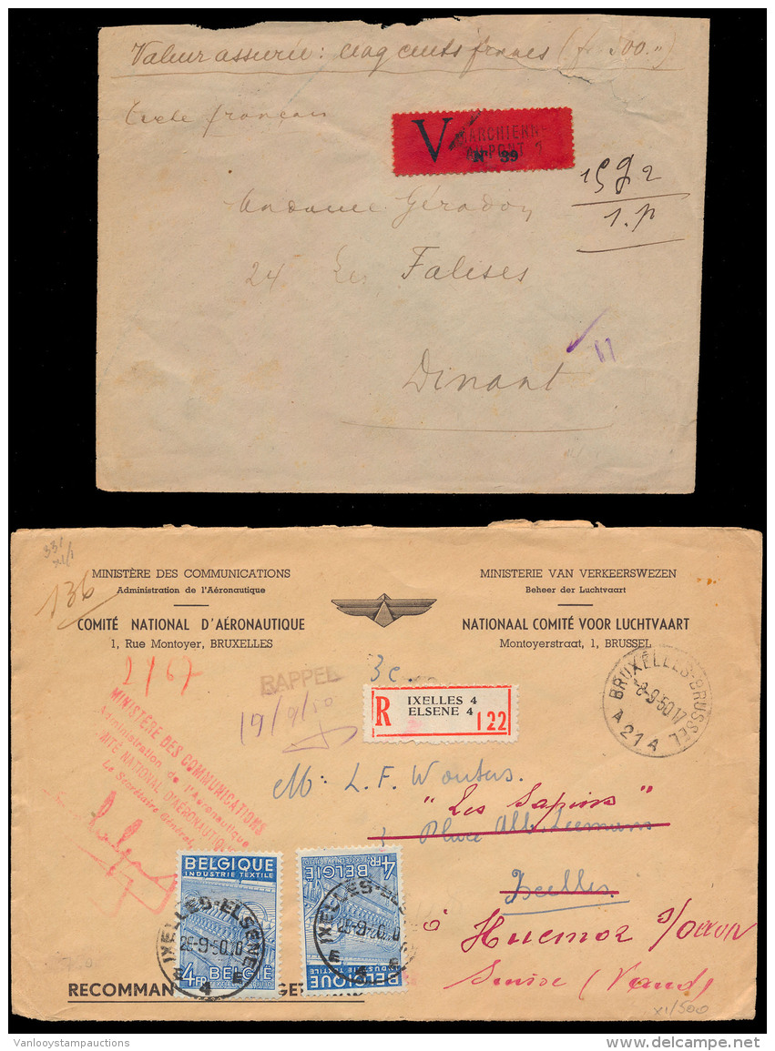1945/1950, Aangetekende Brief Met N&deg; 771 - Andere & Zonder Classificatie