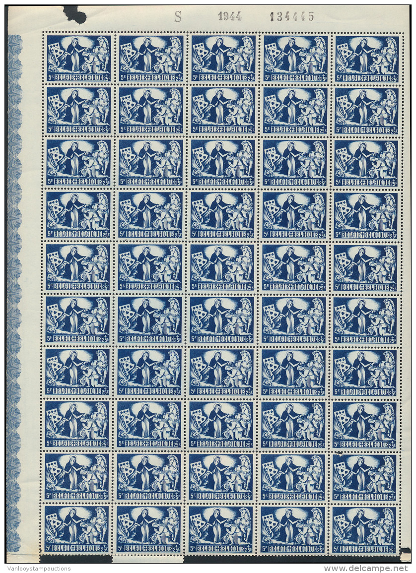 1943/1944, N&deg; 615/22 (150x), 625/30 (100 - Verzamelingen
