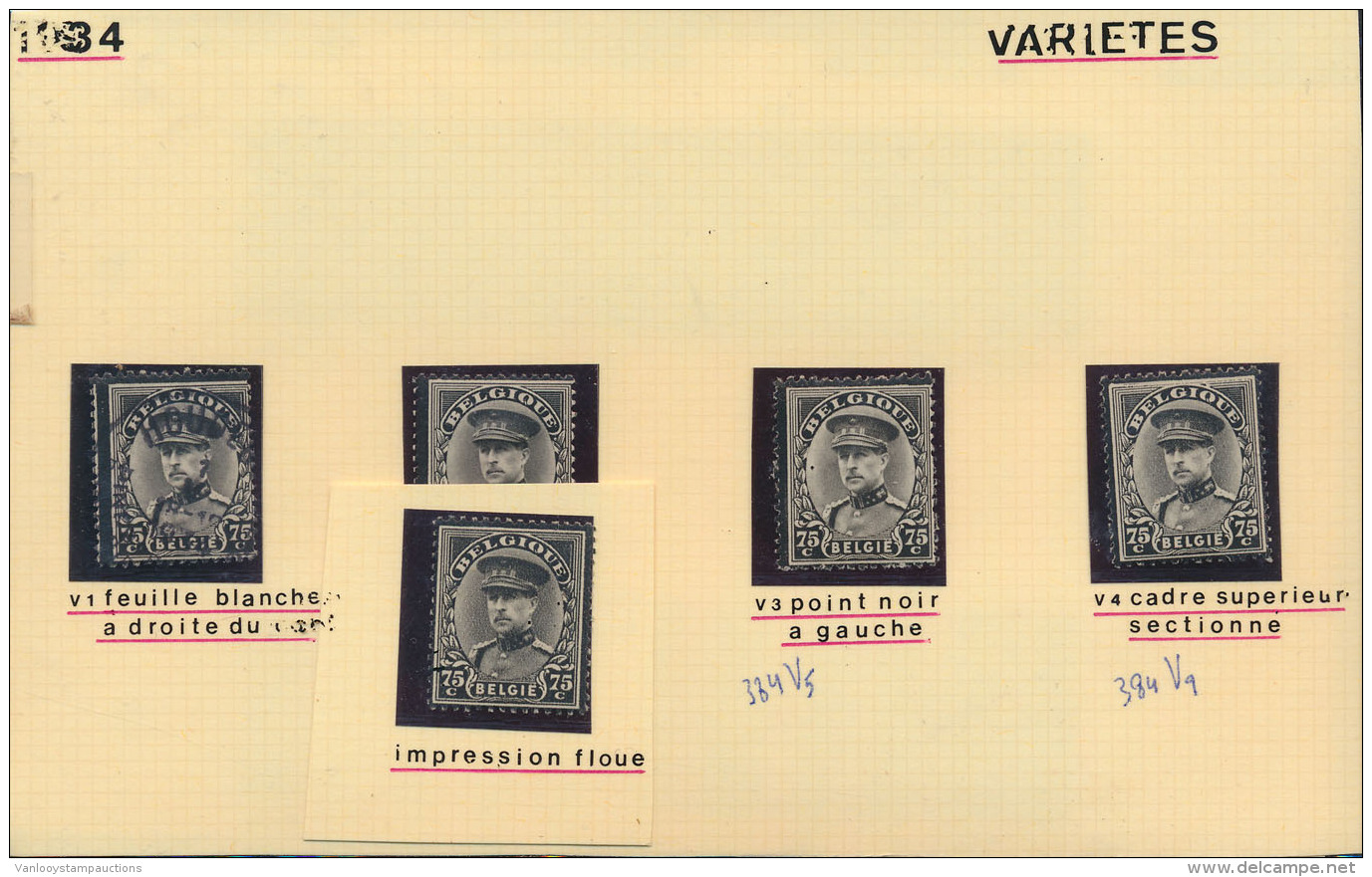 1932/1934, N&deg; 341 En 384, Vari&euml;teiten En - Collezioni
