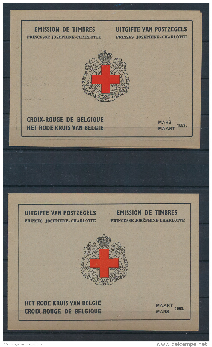 914 A/B "Rode Kruis" Frans En Nederlands - Zonder Classificatie
