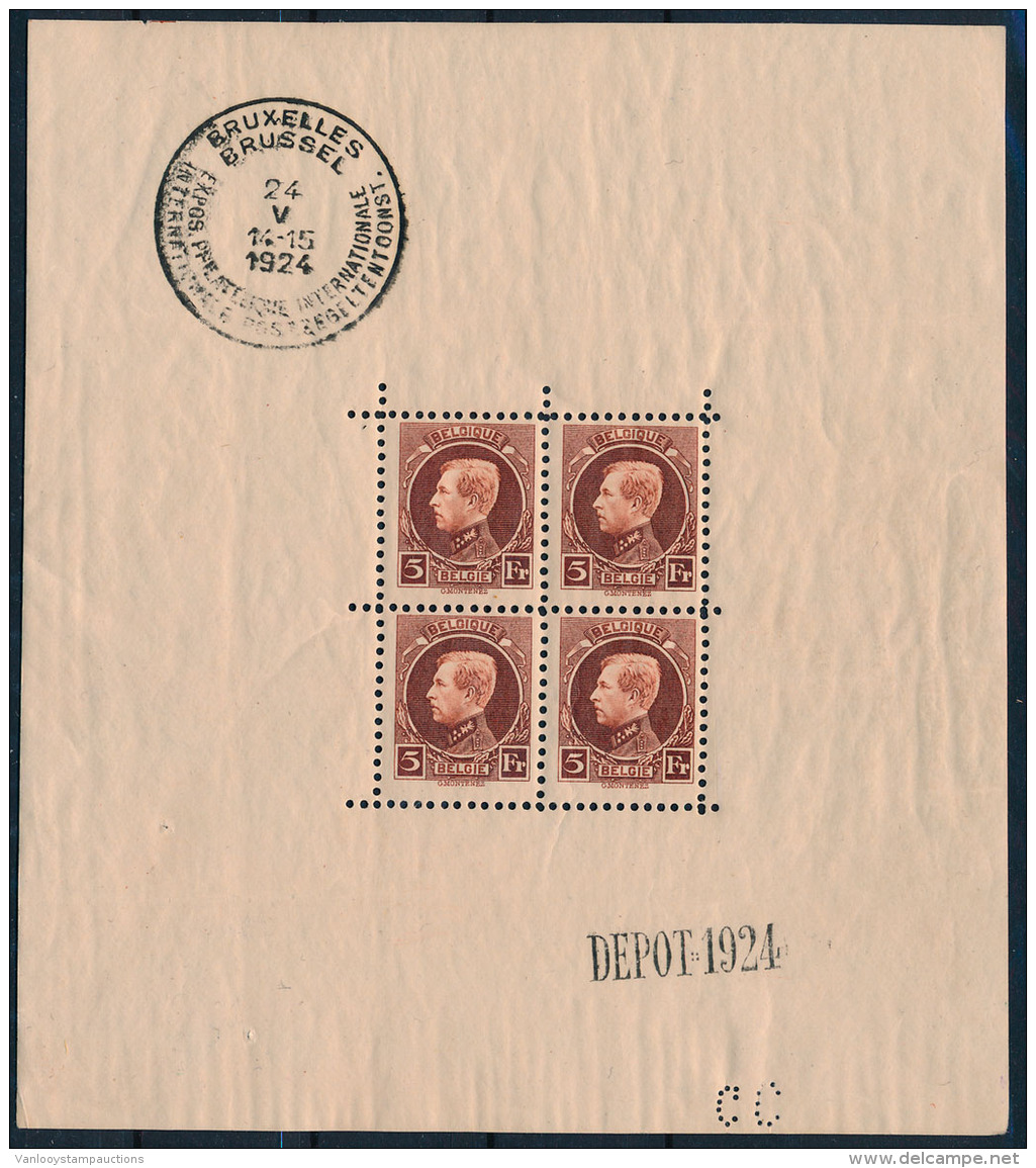 BF 1 (met Restzwart Vd Stempel Op Gomzij - 1921-1925 Petit Montenez