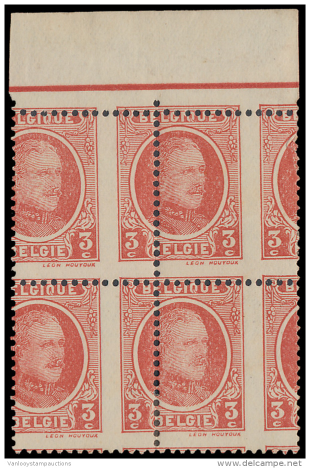 N&deg; 192-Cu '3c Bruinrood' (blok Van 4), M - 1922-1927 Houyoux