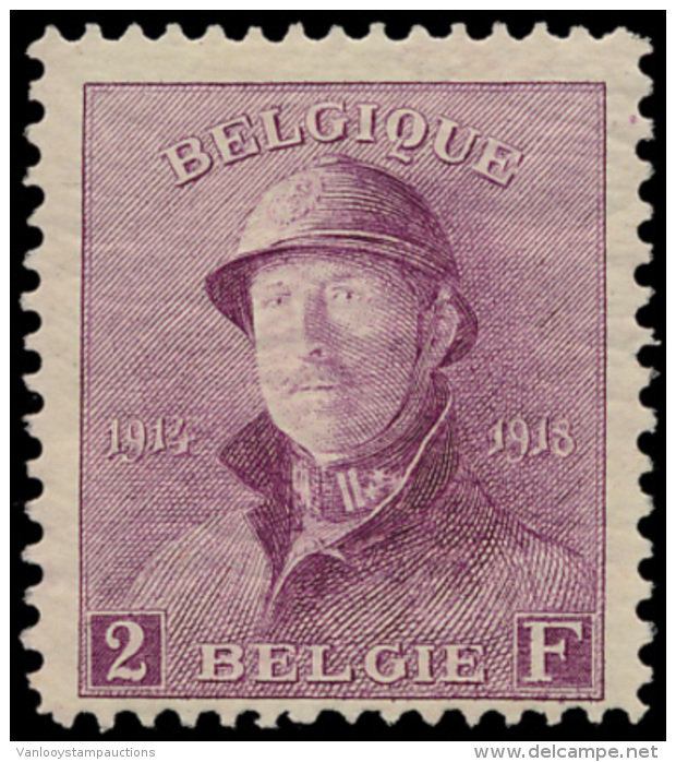 N&deg; 176 '2F Paars', Zm (OBP &euro; 525) - 1919-1920 Albert Met Helm