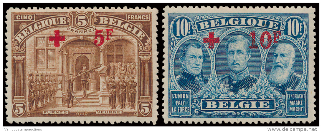 N&deg; 150/63 'Volledige Reeks', Zm (OBP &euro; 1 - 1918 Rode Kruis