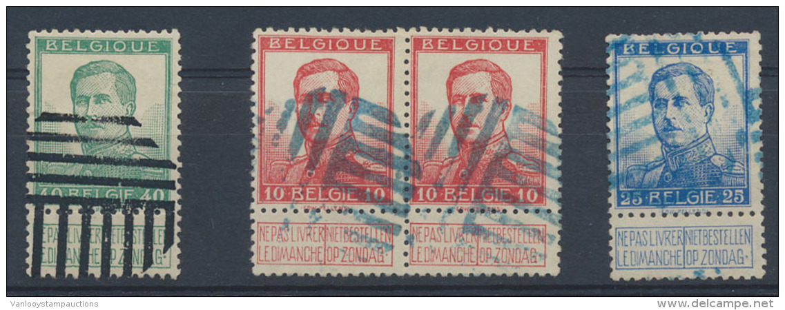 N&deg; 118 (2x), 121 En 125, Alle Met Mooi C - 1912 Pellens