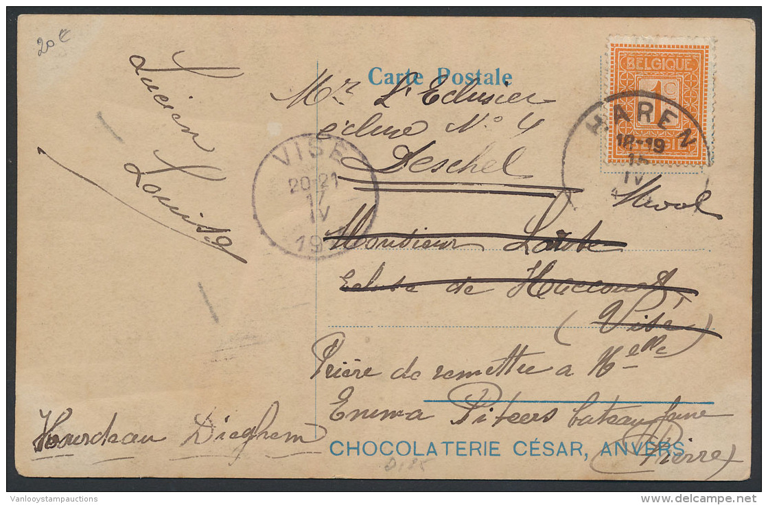 N&deg;  108 Op Zichtkaart, Gericht Aan De Sl - 1912 Pellens