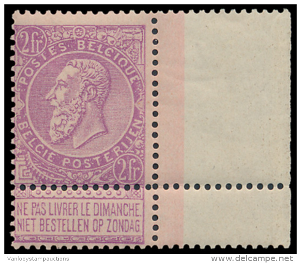 N&deg; 66, Met Bladboordje, Zm (OBP &euro; 245) - 1893-1900 Fine Barbe