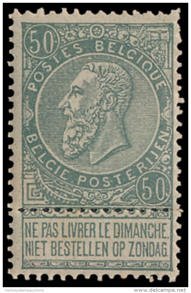 N&deg; 63 '50c Grijs', Zm (OBP &euro; 285) - 1893-1900 Fijne Baard