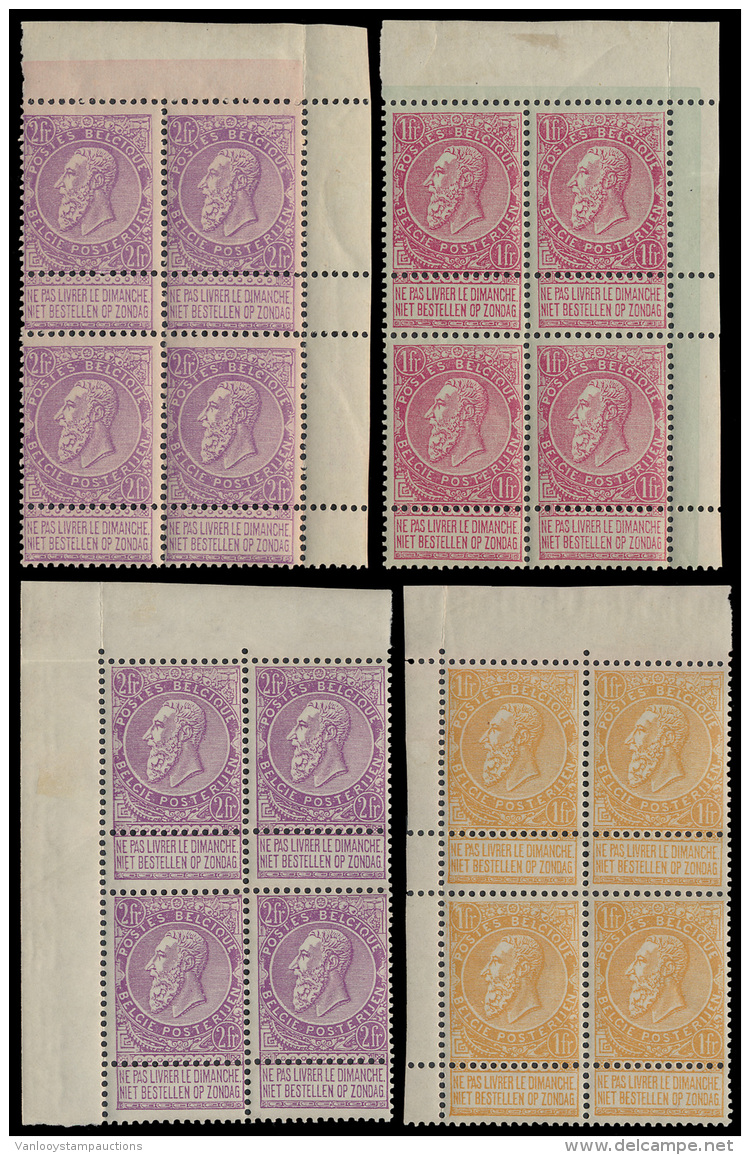 N&deg; 53/67 'Volledige Reeks' (in Blokken V - 1893-1900 Fijne Baard